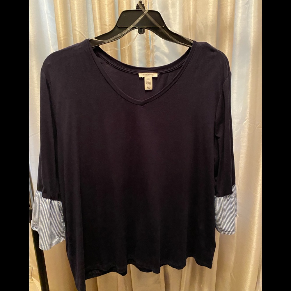 Westbound navy tee 2X